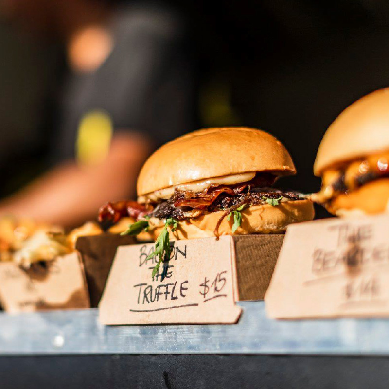 Truffle burger at BeerFest